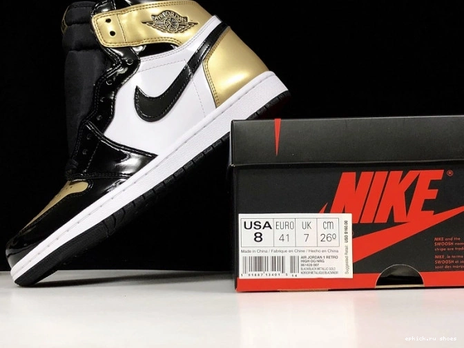 Rep Jordan Toe Air 861428-007 1 Glod High Retro 0811